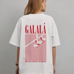 T-Shirt Oversize Blanc Premium “GALALÁ Miami”